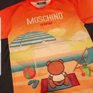 Moschino Swim Sunset Beach T-shirt
